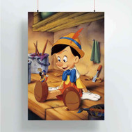 Onyourcases Disney Pinocchio Arts Custom Poster Gift Silk Poster Wall Decor Home Decoration Wall Art Satin Silky Decorative Wallpaper Personalized Wall Hanging 20x14 Inch 24x35 Inch Poster