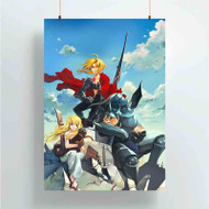 Onyourcases Edward Elric Alphonse Elric Winry Rockbell Fullmetal Alchemist B Custom Poster Gift Silk Poster Wall Decor Home Decoration Wall Art Satin Silky Decorative Wallpaper Personalized Wall Hanging 20x14 Inch 24x35 Inch Poster