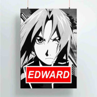 Onyourcases Edward Elric Fullmetal Alchemist Brotehrhood Custom Poster Gift Silk Poster Wall Decor Home Decoration Wall Art Satin Silky Decorative Wallpaper Personalized Wall Hanging 20x14 Inch 24x35 Inch Poster