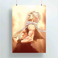 Onyourcases Fairy Tail Natsu Dragneel New Custom Poster Gift Silk Poster Wall Decor Home Decoration Wall Art Satin Silky Decorative Wallpaper Personalized Wall Hanging 20x14 Inch 24x35 Inch Poster