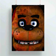 Onyourcases Freddy Fazbear Face Custom Poster Gift Silk Poster Wall Decor Home Decoration Wall Art Satin Silky Decorative Wallpaper Personalized Wall Hanging 20x14 Inch 24x35 Inch Poster