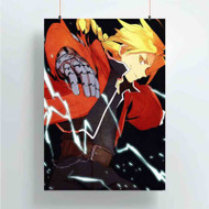 Onyourcases Fullmetal Alchemist Brotherhood Edward Elric Product Custom Poster Gift Silk Poster Wall Decor Home Decoration Wall Art Satin Silky Decorative Wallpaper Personalized Wall Hanging 20x14 Inch 24x35 Inch Poster