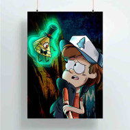 Onyourcases Gravity Falls Bill Cipher and Bipper Custom Poster Gift Silk Poster Wall Decor Home Decoration Wall Art Satin Silky Decorative Wallpaper Personalized Wall Hanging 20x14 Inch 24x35 Inch Poster