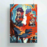 Onyourcases Gurren Lagann Simon and Kamina Custom Poster Gift Silk Poster Wall Decor Home Decoration Wall Art Satin Silky Decorative Wallpaper Personalized Wall Hanging 20x14 Inch 24x35 Inch Poster