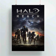 Onyourcases Halo Reach Custom Poster Gift Silk Poster Wall Decor Home Decoration Wall Art Satin Silky Decorative Wallpaper Personalized Wall Hanging 20x14 Inch 24x35 Inch Poster