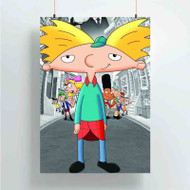 Onyourcases Hey Arnold Custom Poster Gift Silk Poster Wall Decor Home Decoration Wall Art Satin Silky Decorative Wallpaper Personalized Wall Hanging 20x14 Inch 24x35 Inch Poster