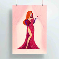 Onyourcases Jessica Rabbit Sexy Custom Poster Gift Silk Poster Wall Decor Home Decoration Wall Art Satin Silky Decorative Wallpaper Personalized Wall Hanging 20x14 Inch 24x35 Inch Poster