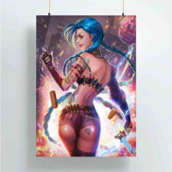Onyourcases Jinx League of Legends Custom Poster Gift Silk Poster Wall Decor Home Decoration Wall Art Satin Silky Decorative Wallpaper Personalized Wall Hanging 20x14 Inch 24x35 Inch Poster