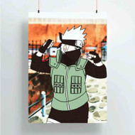 Onyourcases Kakashi Hatake Naruto Shippuden Cartoon Custom Poster Gift Silk Poster Wall Decor Home Decoration Wall Art Satin Silky Decorative Wallpaper Personalized Wall Hanging 20x14 Inch 24x35 Inch Poster