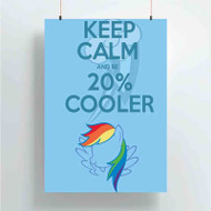 Onyourcases Keep Calm and Be Cooler My Little Pony Custom Poster Gift Silk Poster Wall Decor Home Decoration Wall Art Satin Silky Decorative Wallpaper Personalized Wall Hanging 20x14 Inch 24x35 Inch Poster