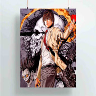 Onyourcases Light Yagami Death Note Custom Poster Gift Silk Poster Wall Decor Home Decoration Wall Art Satin Silky Decorative Wallpaper Personalized Wall Hanging 20x14 Inch 24x35 Inch Poster