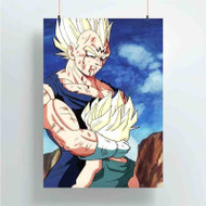 Onyourcases Majin Vegeta and Trunks Dragon Ball Z Custom Poster Gift Silk Poster Wall Decor Home Decoration Wall Art Satin Silky Decorative Wallpaper Personalized Wall Hanging 20x14 Inch 24x35 Inch Poster