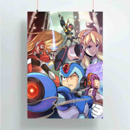 Onyourcases Mega Man X Custom Poster Gift Silk Poster Wall Decor Home Decoration Wall Art Satin Silky Decorative Wallpaper Personalized Wall Hanging 20x14 Inch 24x35 Inch Poster
