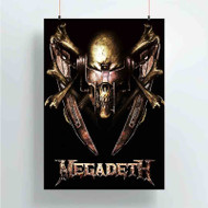 Onyourcases Megadeth Custom Poster Gift Silk Poster Wall Decor Home Decoration Wall Art Satin Silky Decorative Wallpaper Personalized Wall Hanging 20x14 Inch 24x35 Inch Poster