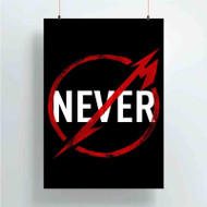 Onyourcases Metallica Never The Through Custom Poster Gift Silk Poster Wall Decor Home Decoration Wall Art Satin Silky Decorative Wallpaper Personalized Wall Hanging 20x14 Inch 24x35 Inch Poster