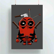 Onyourcases Minion Deadpool Custom Poster Gift Silk Poster Wall Decor Home Decoration Wall Art Satin Silky Decorative Wallpaper Personalized Wall Hanging 20x14 Inch 24x35 Inch Poster
