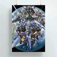 Onyourcases Mobile Suit Gundam 00 Custom Poster Gift Silk Poster Wall Decor Home Decoration Wall Art Satin Silky Decorative Wallpaper Personalized Wall Hanging 20x14 Inch 24x35 Inch Poster