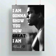 Onyourcases Muhammad Ali Quotes Art Custom Poster Gift Silk Poster Wall Decor Home Decoration Wall Art Satin Silky Decorative Wallpaper Personalized Wall Hanging 20x14 Inch 24x35 Inch Poster