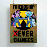 Onyourcases My Little Pony Friendship Never Changes Custom Poster Gift Silk Poster Wall Decor Home Decoration Wall Art Satin Silky Decorative Wallpaper Personalized Wall Hanging 20x14 Inch 24x35 Inch Poster