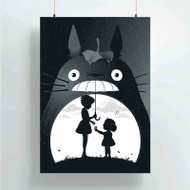 Onyourcases My Neighbor Totoro Product Custom Poster Gift Silk Poster Wall Decor Home Decoration Wall Art Satin Silky Decorative Wallpaper Personalized Wall Hanging 20x14 Inch 24x35 Inch Poster