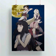 Onyourcases Naruto Movie Ino Tenten Hinata Sakura Custom Poster Gift Silk Poster Wall Decor Home Decoration Wall Art Satin Silky Decorative Wallpaper Personalized Wall Hanging 20x14 Inch 24x35 Inch Poster