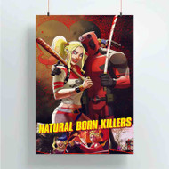 Onyourcases Natural Born Killers Deadpool Harley Quinn Custom Poster Gift Silk Poster Wall Decor Home Decoration Wall Art Satin Silky Decorative Wallpaper Personalized Wall Hanging 20x14 Inch 24x35 Inch Poster