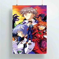 Onyourcases Neon Genesis Evangelion Arts Custom Poster Gift Silk Poster Wall Decor Home Decoration Wall Art Satin Silky Decorative Wallpaper Personalized Wall Hanging 20x14 Inch 24x35 Inch Poster