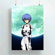 Onyourcases Neon Genesis Evangelion Rei Ayanami Custom Poster Gift Silk Poster Wall Decor Home Decoration Wall Art Satin Silky Decorative Wallpaper Personalized Wall Hanging 20x14 Inch 24x35 Inch Poster