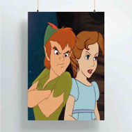 Onyourcases Peter Pan and Wendy Angry Custom Poster Gift Silk Poster Wall Decor Home Decoration Wall Art Satin Silky Decorative Wallpaper Personalized Wall Hanging 20x14 Inch 24x35 Inch Poster