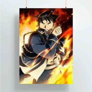 Onyourcases Roy Mustang Fullmetal Alchemist Brotherhood Custom Poster Gift Silk Poster Wall Decor Home Decoration Wall Art Satin Silky Decorative Wallpaper Personalized Wall Hanging 20x14 Inch 24x35 Inch Poster