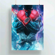 Onyourcases Ryu Street Fighter Art Custom Poster Gift Silk Poster Wall Decor Home Decoration Wall Art Satin Silky Decorative Wallpaper Personalized Wall Hanging 20x14 Inch 24x35 Inch Poster