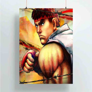 Onyourcases Ryu Ultra Super Street Fighter IV Custom Poster Gift Silk Poster Wall Decor Home Decoration Wall Art Satin Silky Decorative Wallpaper Personalized Wall Hanging 20x14 Inch 24x35 Inch Poster
