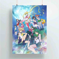 Onyourcases Sailor Moon Crystal Art Custom Poster Gift Silk Poster Wall Decor Home Decoration Wall Art Satin Silky Decorative Wallpaper Personalized Wall Hanging 20x14 Inch 24x35 Inch Poster