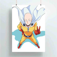 Onyourcases Saitama Sensei One Punch Man Custom Poster Gift Silk Poster Wall Decor Home Decoration Wall Art Satin Silky Decorative Wallpaper Personalized Wall Hanging 20x14 Inch 24x35 Inch Poster