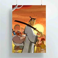 Onyourcases Samurai Jack Arts Custom Poster Gift Silk Poster Wall Decor Home Decoration Wall Art Satin Silky Decorative Wallpaper Personalized Wall Hanging 20x14 Inch 24x35 Inch Poster