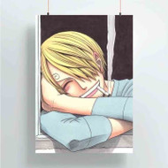 Onyourcases Sanji One Piece Art Custom Poster Gift Silk Poster Wall Decor Home Decoration Wall Art Satin Silky Decorative Wallpaper Personalized Wall Hanging 20x14 Inch 24x35 Inch Poster