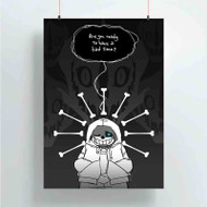 Onyourcases Sans Undertale Custom Poster Gift Silk Poster Wall Decor Home Decoration Wall Art Satin Silky Decorative Wallpaper Personalized Wall Hanging 20x14 Inch 24x35 Inch Poster