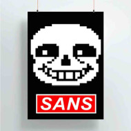 Onyourcases Sans Undertale Face Custom Poster Gift Silk Poster Wall Decor Home Decoration Wall Art Satin Silky Decorative Wallpaper Personalized Wall Hanging 20x14 Inch 24x35 Inch Poster