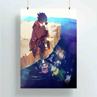 Onyourcases Sasuke Uchiha Naruto Shippuden Custom Poster Gift Silk Poster Wall Decor Home Decoration Wall Art Satin Silky Decorative Wallpaper Personalized Wall Hanging 20x14 Inch 24x35 Inch Poster