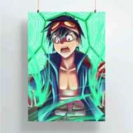 Onyourcases Simon Gurren Lagann Custom Poster Gift Silk Poster Wall Decor Home Decoration Wall Art Satin Silky Decorative Wallpaper Personalized Wall Hanging 20x14 Inch 24x35 Inch Poster