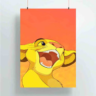 Onyourcases Smile Simba The Lion King Disney Custom Poster Gift Silk Poster Wall Decor Home Decoration Wall Art Satin Silky Decorative Wallpaper Personalized Wall Hanging 20x14 Inch 24x35 Inch Poster