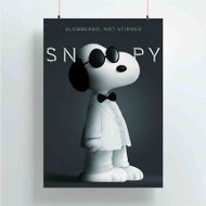 Onyourcases Snoopy Art Custom Poster Gift Silk Poster Wall Decor Home Decoration Wall Art Satin Silky Decorative Wallpaper Personalized Wall Hanging 20x14 Inch 24x35 Inch Poster