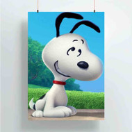 Onyourcases Snoopy Close up Custom Poster Gift Silk Poster Wall Decor Home Decoration Wall Art Satin Silky Decorative Wallpaper Personalized Wall Hanging 20x14 Inch 24x35 Inch Poster