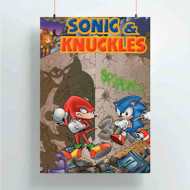 Onyourcases Sonic Knuckles Custom Poster Gift Silk Poster Wall Decor Home Decoration Wall Art Satin Silky Decorative Wallpaper Personalized Wall Hanging 20x14 Inch 24x35 Inch Poster