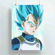 Onyourcases Super Saiyan Blue Vegeta Dragon Ball Super Custom Poster Gift Silk Poster Wall Decor Home Decoration Wall Art Satin Silky Decorative Wallpaper Personalized Wall Hanging 20x14 Inch 24x35 Inch Poster