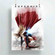 Onyourcases Supergirl Arts Custom Poster Gift Silk Poster Wall Decor Home Decoration Wall Art Satin Silky Decorative Wallpaper Personalized Wall Hanging 20x14 Inch 24x35 Inch Poster