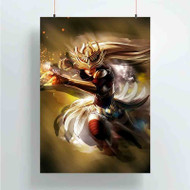 Onyourcases Syndra League of Legends Custom Poster Gift Silk Poster Wall Decor Home Decoration Wall Art Satin Silky Decorative Wallpaper Personalized Wall Hanging 20x14 Inch 24x35 Inch Poster