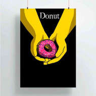 Onyourcases Twilight Donut The Simpsons Custom Poster Gift Silk Poster Wall Decor Home Decoration Wall Art Satin Silky Decorative Wallpaper Personalized Wall Hanging 20x14 Inch 24x35 Inch Poster