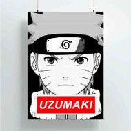 Onyourcases Uzumaki Naruto Face Custom Poster Gift Silk Poster Wall Decor Home Decoration Wall Art Satin Silky Decorative Wallpaper Personalized Wall Hanging 20x14 Inch 24x35 Inch Poster