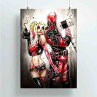 Onyourcases Wade Harley Deadpool Harley Quinn Custom Poster Gift Silk Poster Wall Decor Home Decoration Wall Art Satin Silky Decorative Wallpaper Personalized Wall Hanging 20x14 Inch 24x35 Inch Poster